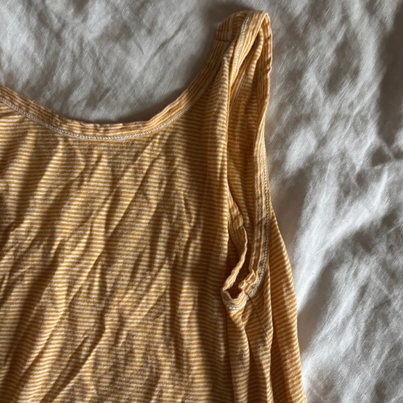 Rag and Bone Yellow and White Stripe Tank Size Medium - Picture 2 of 7